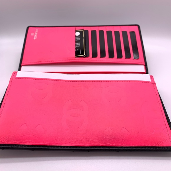 SOLD! CHANEL Black Lambskin Cambon Long Wallet - Picture 8 of 10